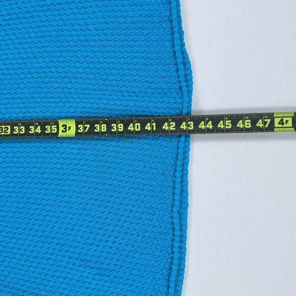 Zara Women's Pointelle Sweater Skirt Set Small Medium Turquoise Bloggers Fav - Picture 14 of 15